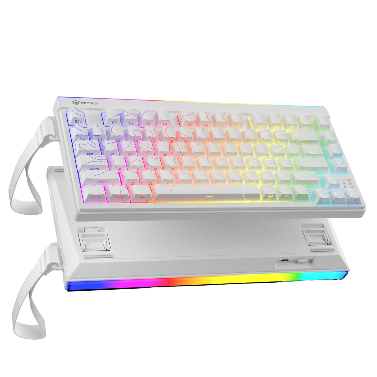 Meetion - Vibekey B75 - Compact 75% Wireless Membrane Gaming Keyboard