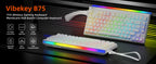 Meetion - Vibekey B75 - Compact 75% Wireless Membrane Gaming Keyboard