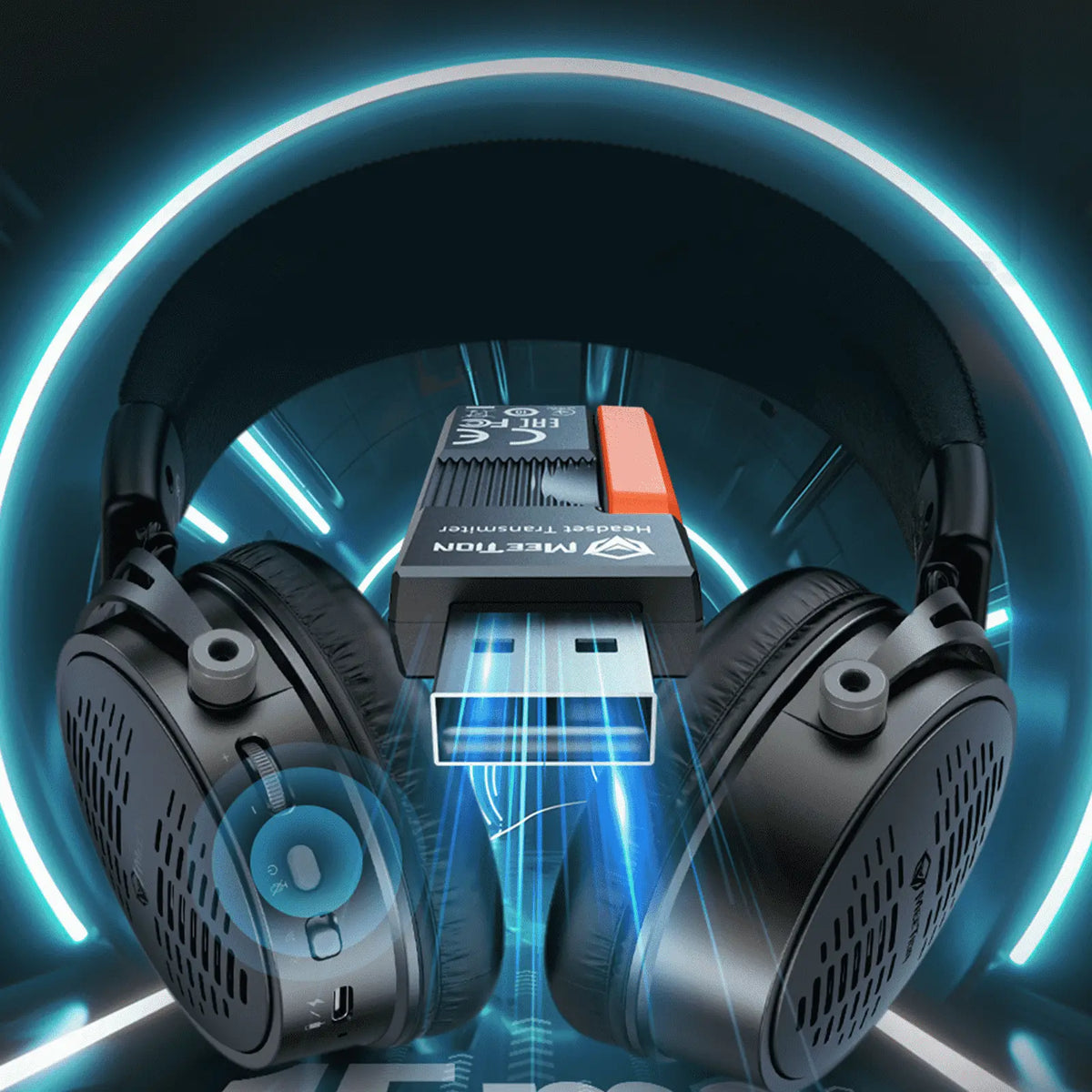 50MM Wireless Surround Sound Gaming Headset - BTH013 - Meetion