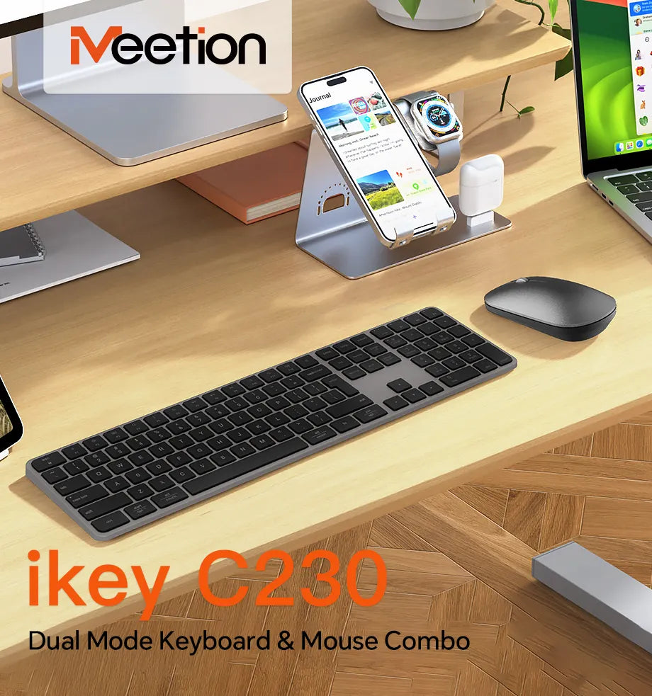 Meetion iKey C230 Ultra-Thin Wireless Office Combo
