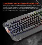 Meetion - C505 - Keyboard Mouse Headset Combo with Mouse Pad