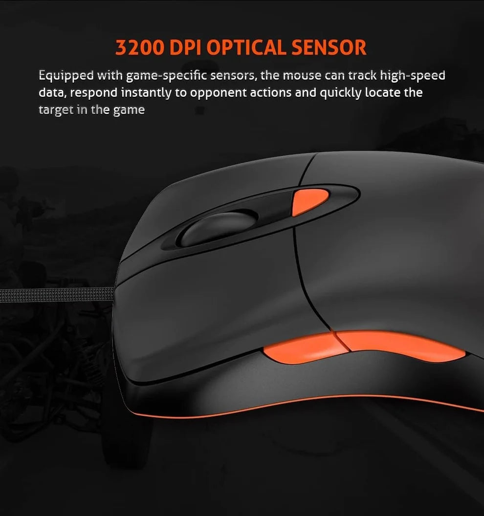 Meetion - C505 - Keyboard Mouse Headset Combo with Mouse Pad