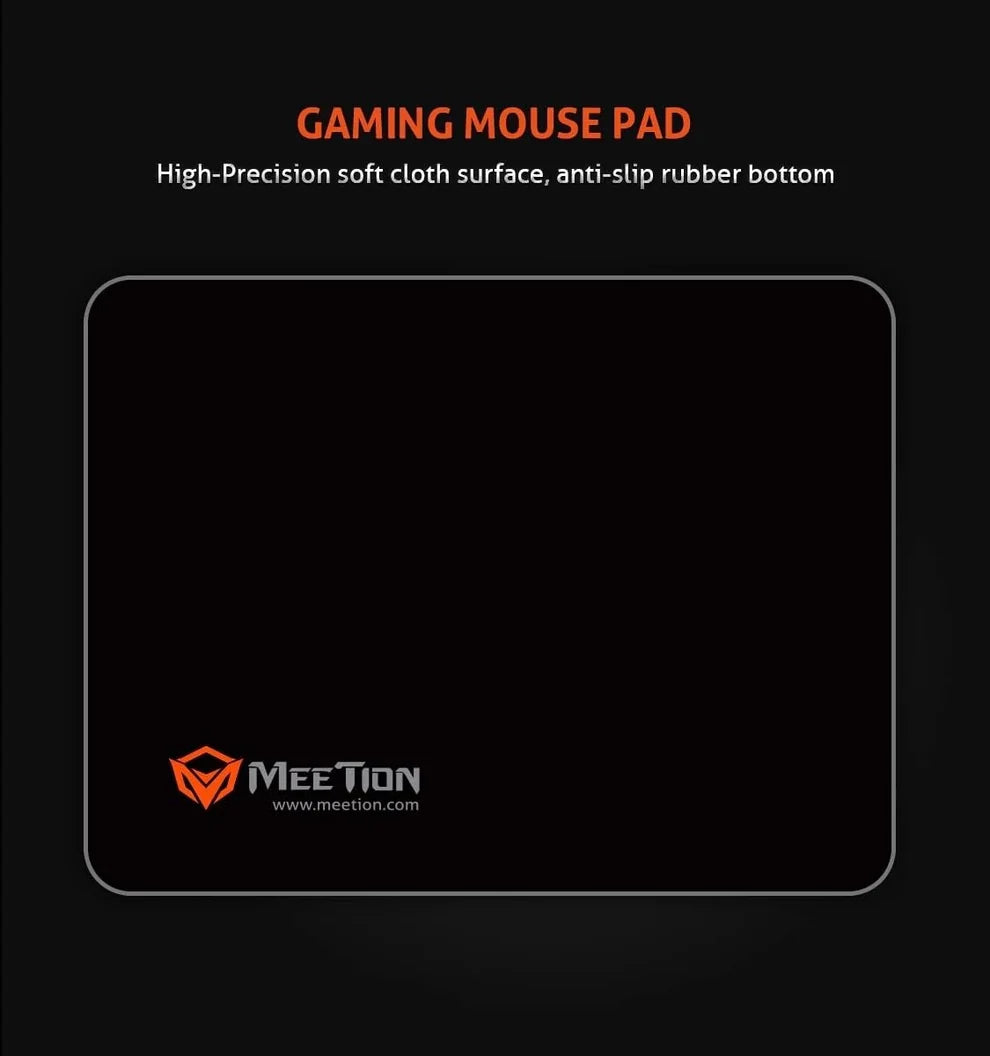 Meetion - C505 - Keyboard Mouse Headset Combo with Mouse Pad
