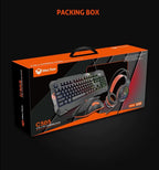 Meetion - C505 - Keyboard Mouse Headset Combo with Mouse Pad