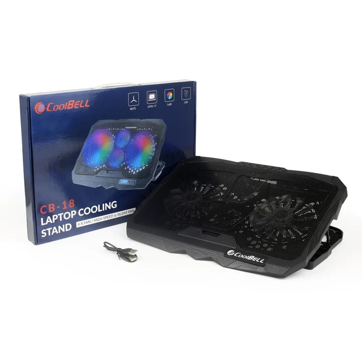 Coolbell CB-18 Cooling Pad for 14-17 Inch Laptops and Gaming Notebooks