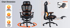 Meeton CHR31 Breathable Ergonomic Gaming E-Sport Chair with Footrest