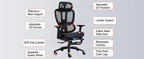 Meeton CHR31 Breathable Ergonomic Gaming E-Sport Chair with Footrest