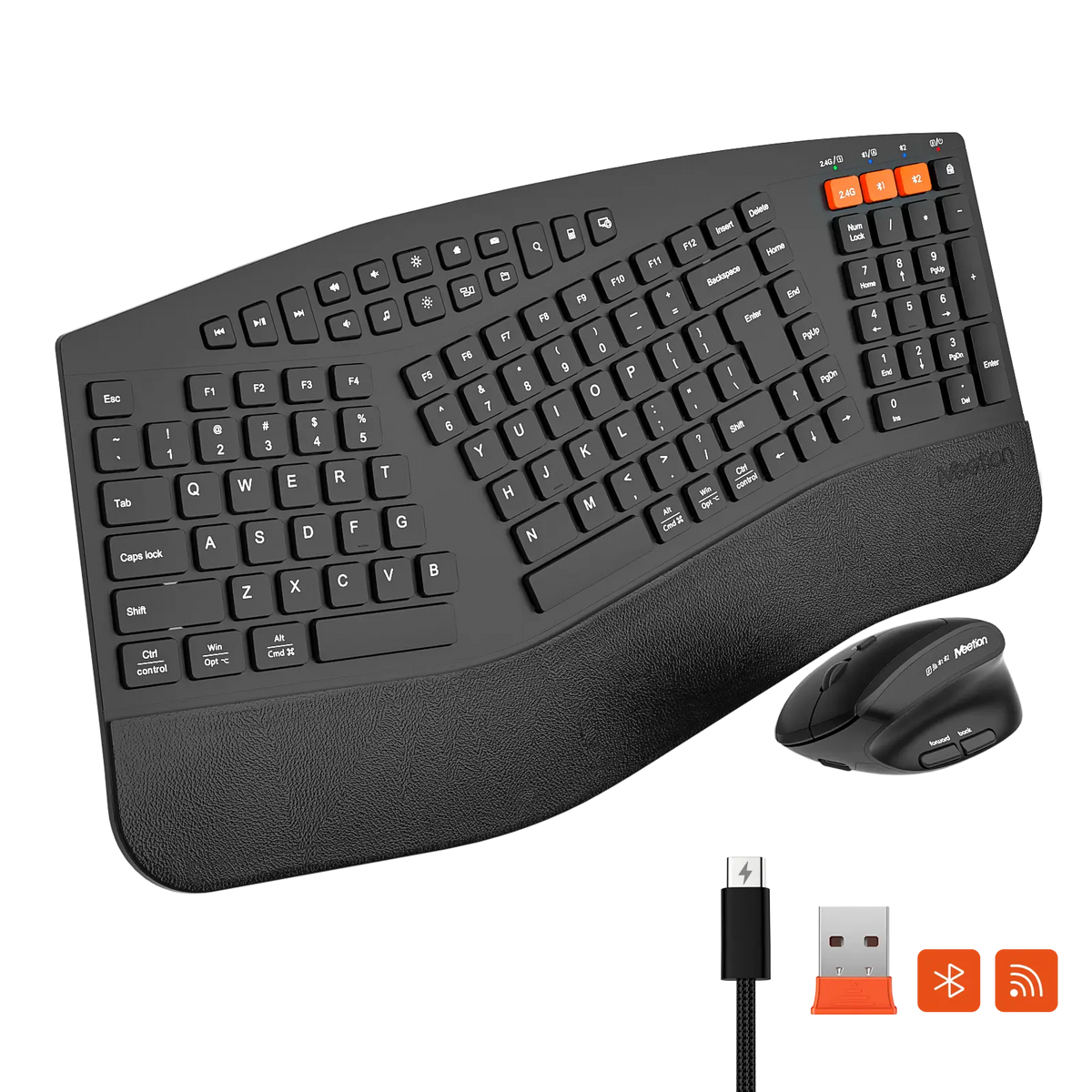Meetion DirectorB2 Wireless Dual-mode Ergonomic Keyboard & Mouse Combo