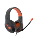 Stereo Gaming Headset with Mic Black Orange Lightweight Backlit - HP021 - Meetion