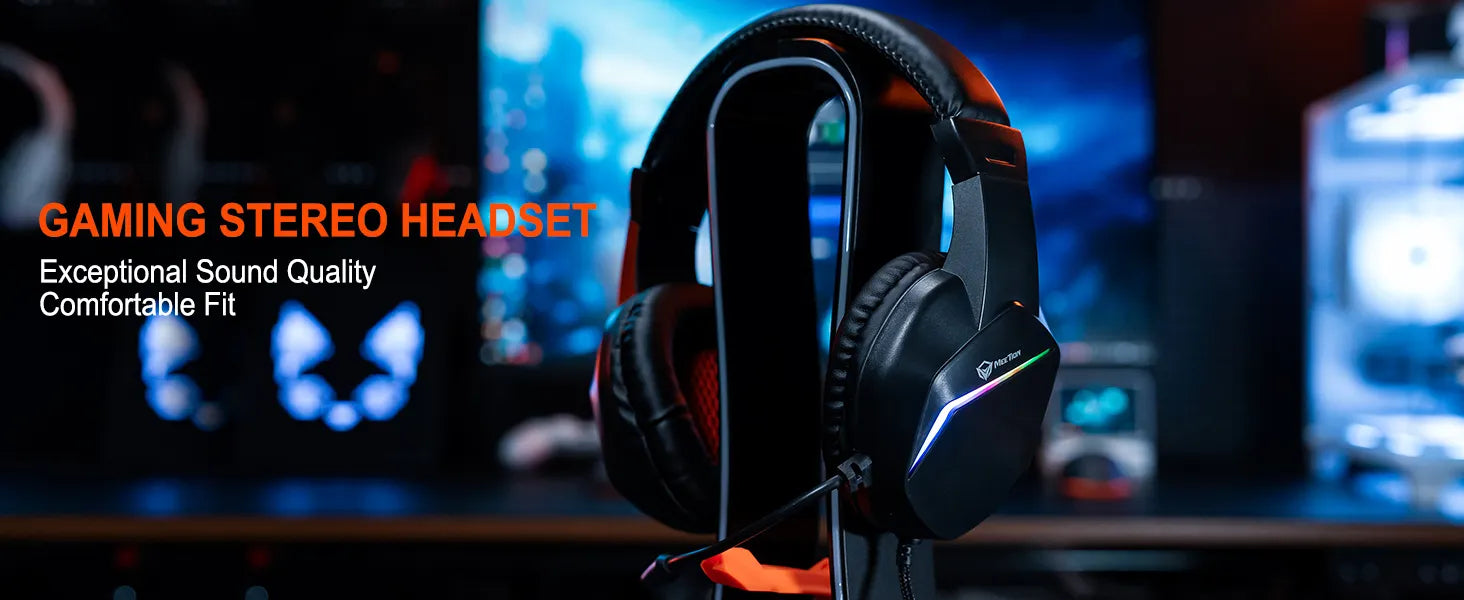 Noise-Cancelling RGB Wired Gaming Headset - HP022