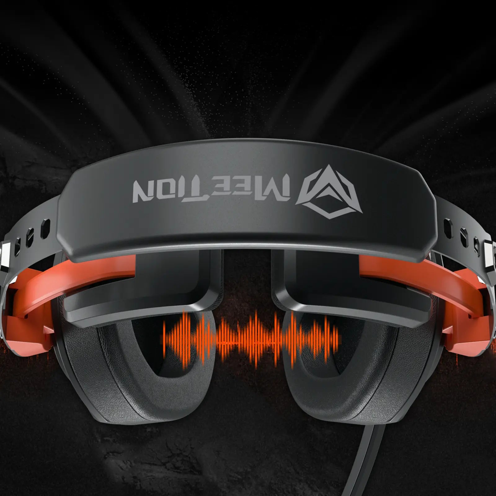 RGB BACKLIT BLACK GAMING HEADSET - HP099