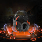 RGB BACKLIT BLACK GAMING HEADSET - HP099