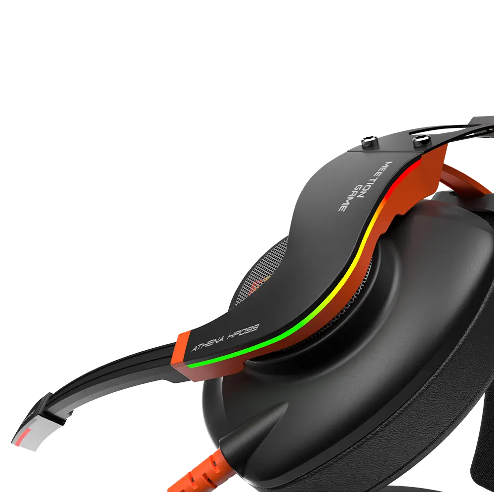RGB BACKLIT BLACK GAMING HEADSET - HP099