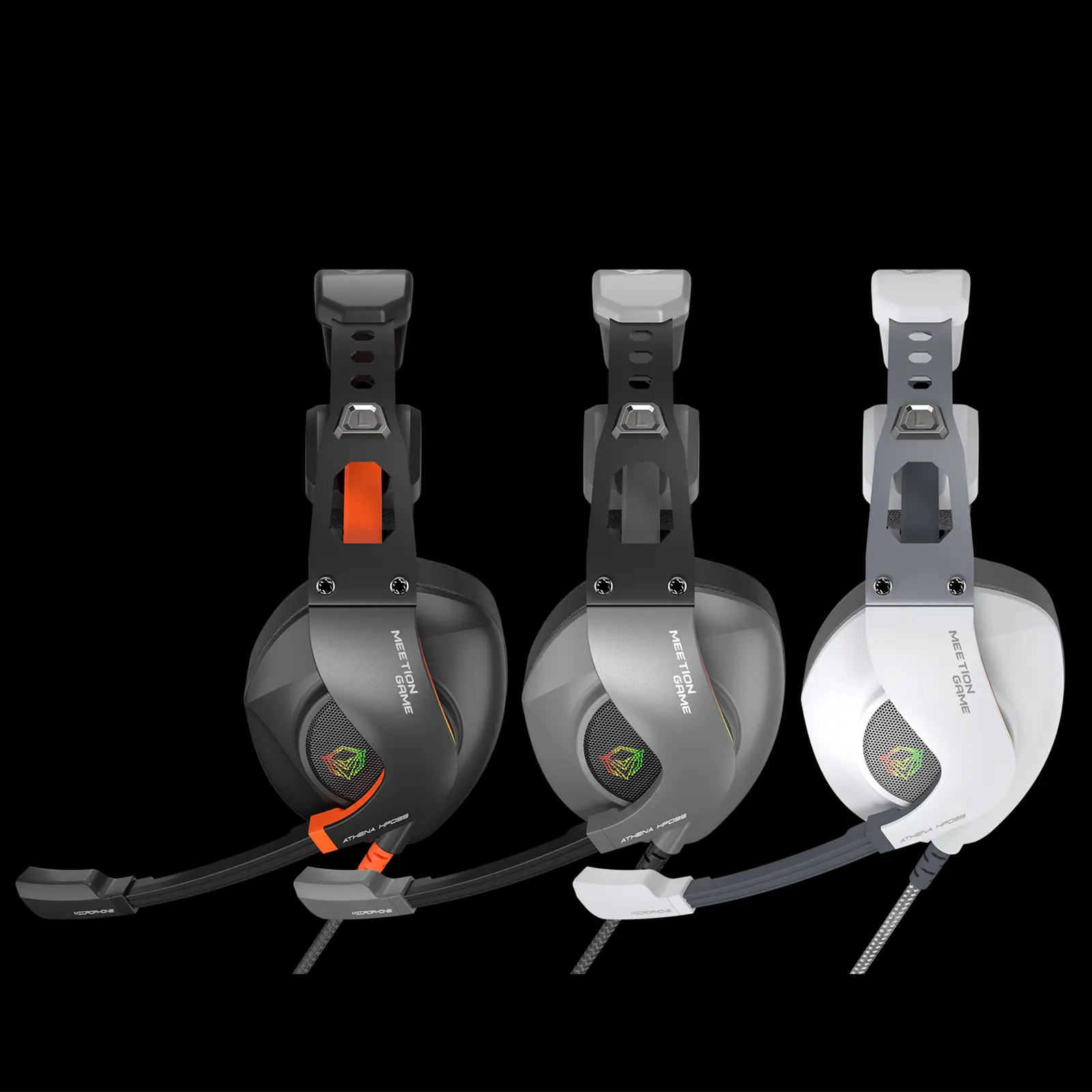 RGB BACKLIT BLACK GAMING HEADSET - HP099