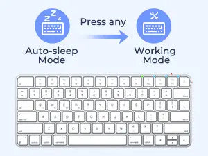 Meetion - ikey K210 - Wireless Ultra-thin Apple Keyboard