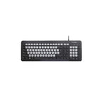 CoolBell Quiet Board USB Wired Keyboard KB-101 – 102 Keys, Quiet Typing, Adjustable Legs