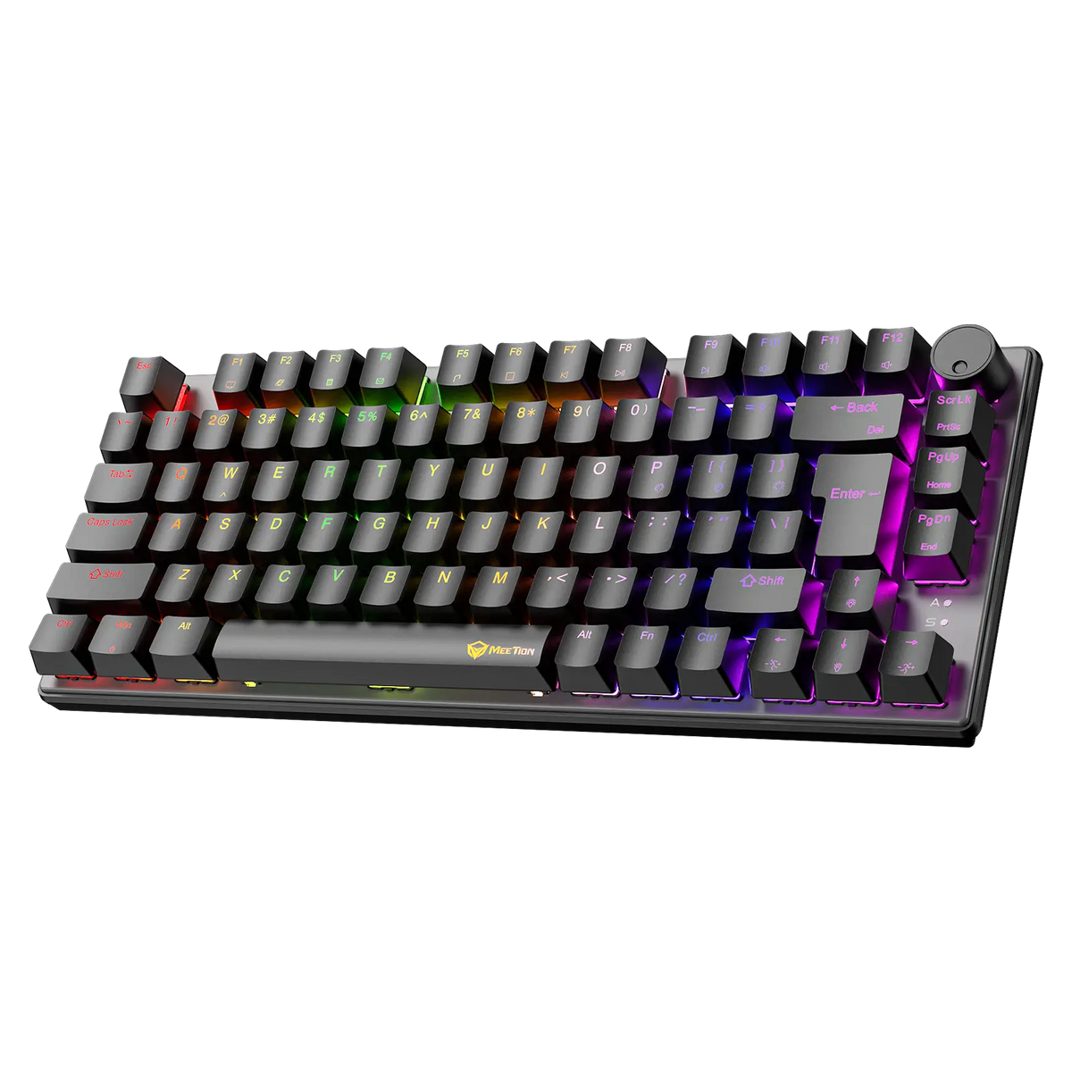 75% RGB Wired Mechanical Keyboard - Meetion MK006 Pro – Black