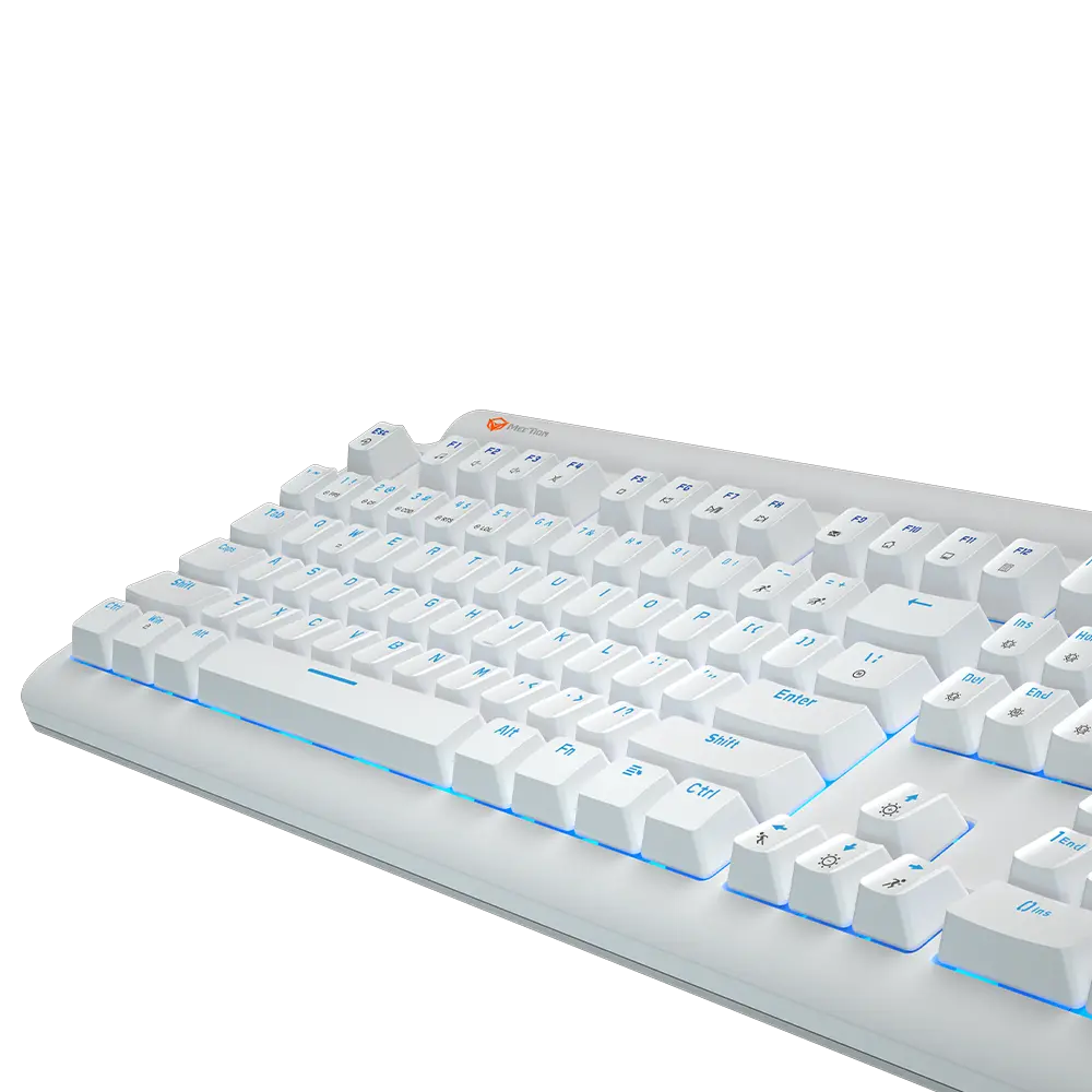 Meetion - MK600MX - Blue Switches Mechanical White Gaming Keyboard