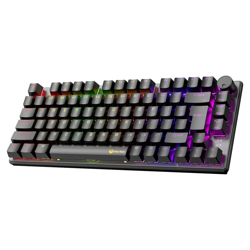 75% RGB Wired Mechanical Keyboard - Meetion MK006 Pro – Black