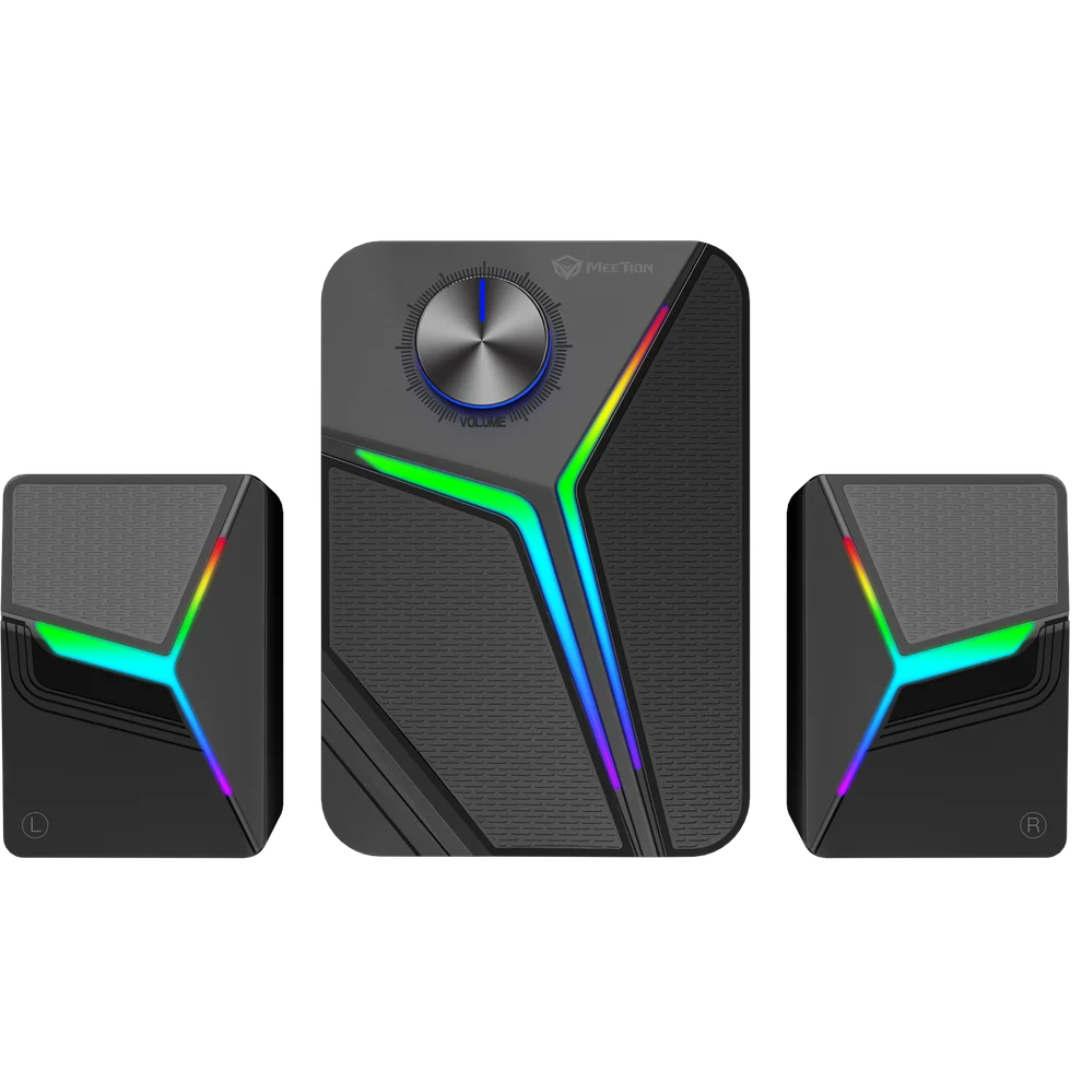 Meetion SP2111 Gaming Desktop Speaker - 2.1 Subwoofer with RGB & Bluetooth 5.0