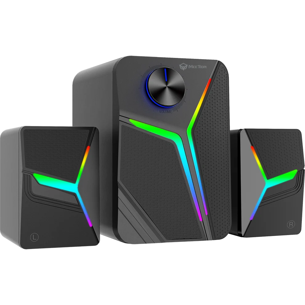 Meetion SP2111 Gaming Desktop Speaker - 2.1 Subwoofer with RGB & Bluetooth 5.0