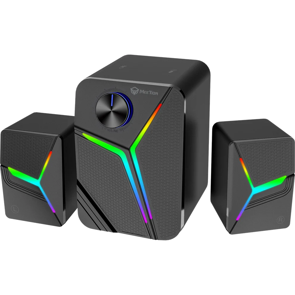 Meetion SP2111 Gaming Desktop Speaker - 2.1 Subwoofer with RGB & Bluetooth 5.0