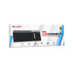 CoolBell AirConnect WBK-02 Dual Mode Wireless Keyboard | Bluetooth + 2.4GHz Rechargeable 103-Key Keyboard for Windows, Mac, Android, Laptop & PC